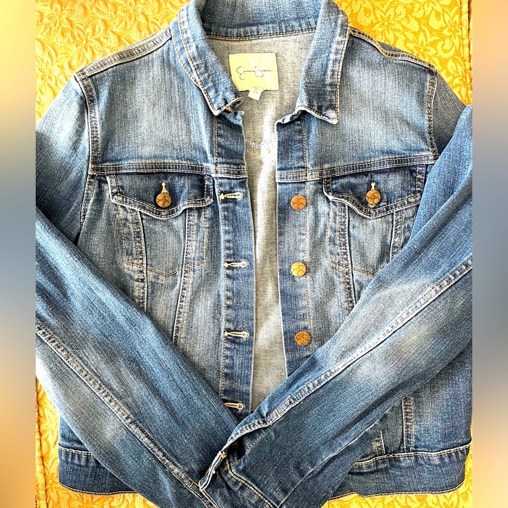 Jessica Simpson Jean jacket sz L